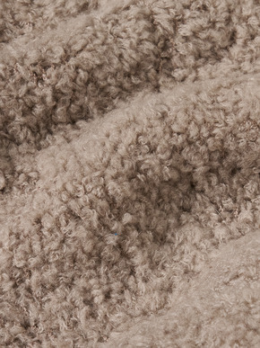 Puffy wool v-neck tops 詳細画像