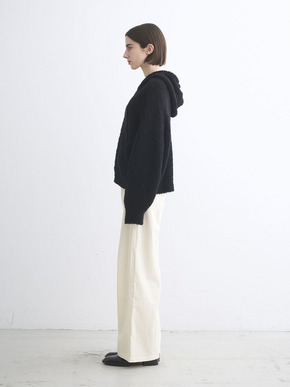 Puffy wool zip up hoody 詳細画像
