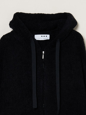 Puffy wool zip up hoody 詳細画像