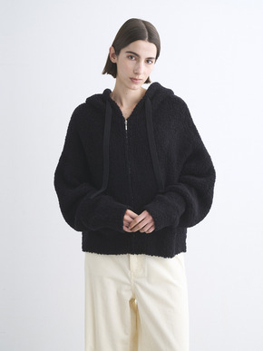 Puffy wool zip up hoody 詳細画像