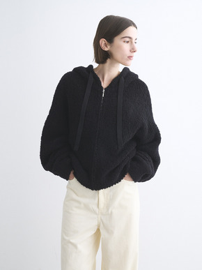 Puffy wool zip up hoody 詳細画像