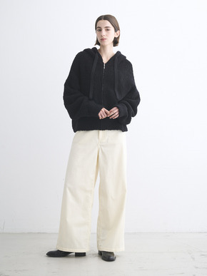Puffy wool zip up hoody 詳細画像