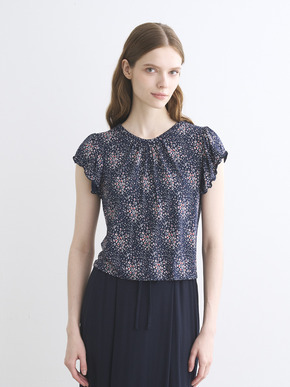 Travel line ruffle sleeve top 詳細画像