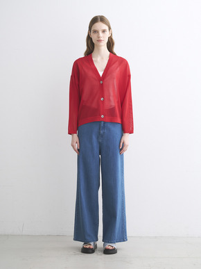 Sleek sheer cardigan 詳細画像