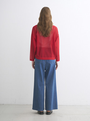 Sleek sheer cardigan 詳細画像