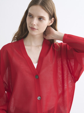 Sleek sheer cardigan 詳細画像