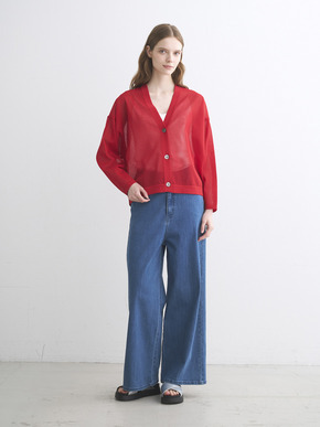 Sleek sheer cardigan 詳細画像