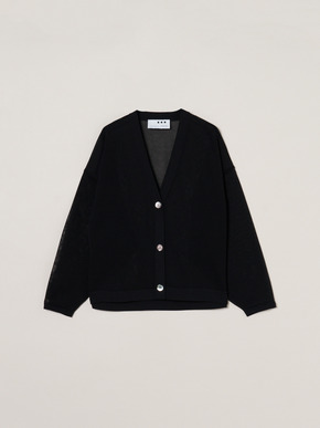 Sleek sheer cardigan 詳細画像