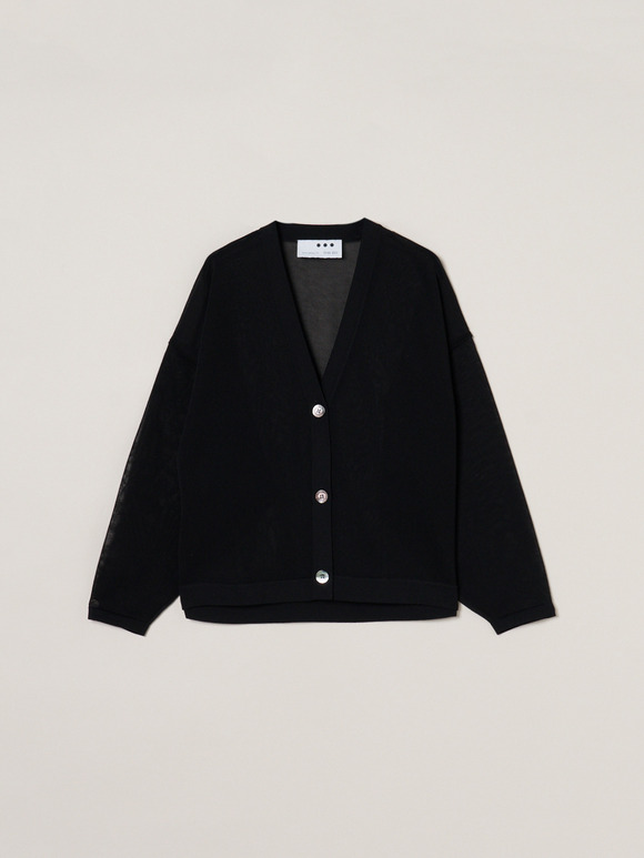 Sleek sheer cardigan