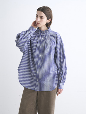 Washed cotton gather shirt 詳細画像