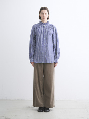 Washed cotton gather shirt 詳細画像
