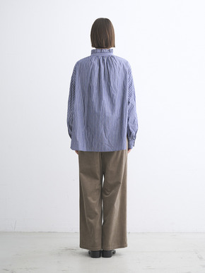 Washed cotton gather shirt 詳細画像