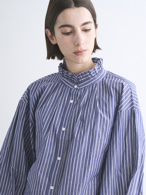 Washed cotton gather shirt 詳細画像