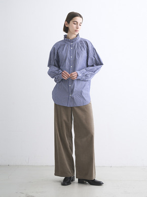 Washed cotton gather shirt 詳細画像