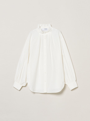 Washed cotton gather shirt 詳細画像