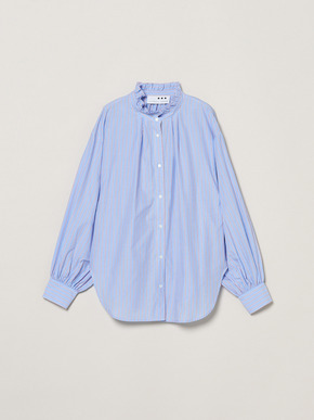 Washed cotton gather shirt 詳細画像