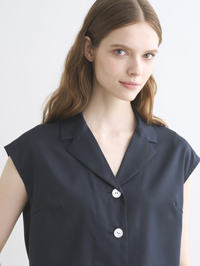 Glossy twill tops 詳細画像