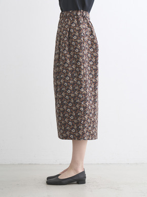 Glossy twill skirt 詳細画像