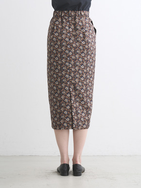 Glossy twill skirt 詳細画像