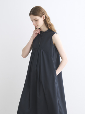 Glossy twill dress 詳細画像