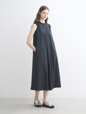 Glossy twill dress 詳細画像