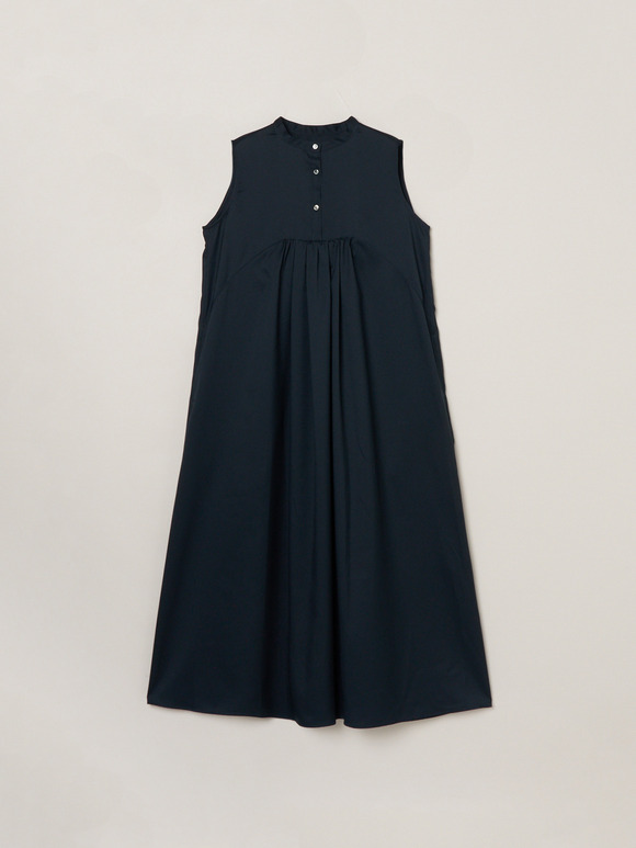 Glossy twill dress