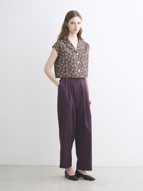 Glossy twill pants 詳細画像
