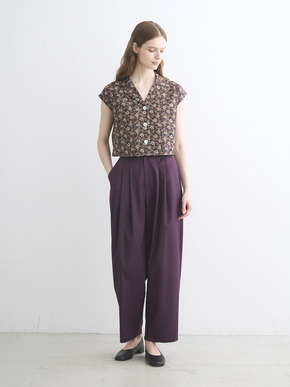 Glossy twill pants 詳細画像