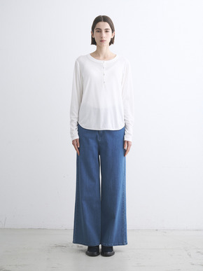 Lyocel milano rib henry tops 詳細画像