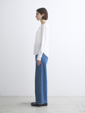 Lyocel milano rib henry tops 詳細画像