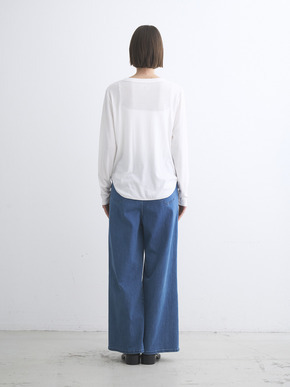 Lyocel milano rib henry tops 詳細画像