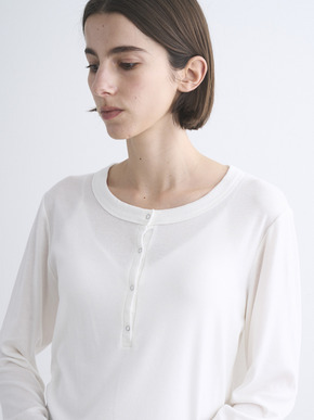 Lyocel milano rib henry tops 詳細画像