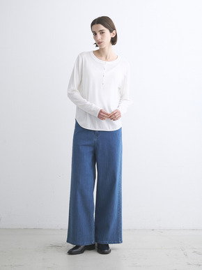 Lyocel milano rib henry tops 詳細画像