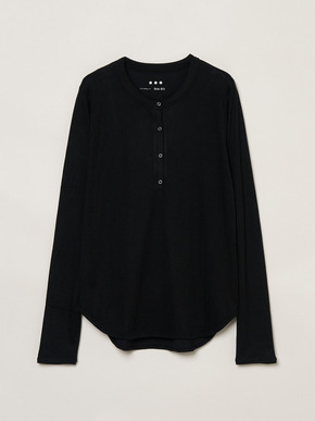 Lyocel milano rib henry tops 詳細画像