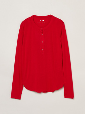 Lyocel milano rib henry tops 詳細画像