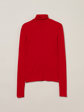 Lyocel milano rib turtle neck 詳細画像