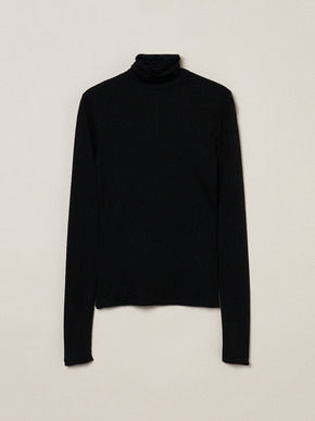 Lyocel milano rib turtle neck 詳細画像