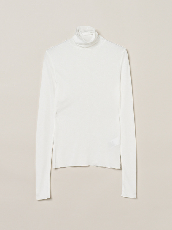 Lyocel milano rib turtle neck