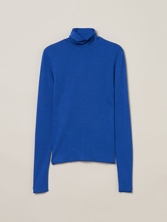 Lyocel milano rib turtle neck