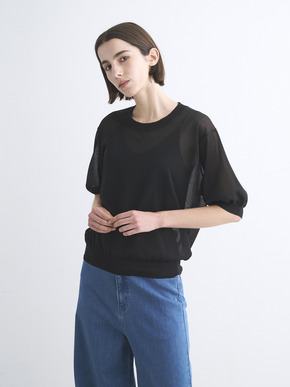 Sheer lurex top 詳細画像