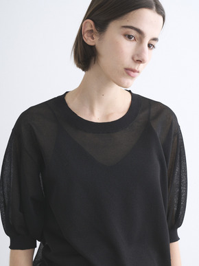 Sheer lurex top 詳細画像