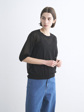 Sheer lurex top 詳細画像