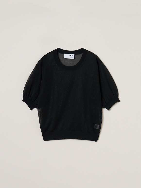 Sheer lurex top