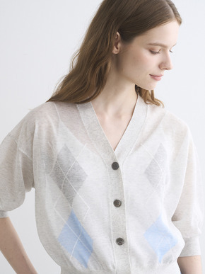 Sheer lurex cardigan 詳細画像