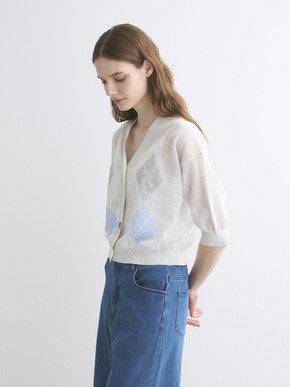 Sheer lurex cardigan 詳細画像