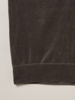 Compact velour half zip top 詳細画像