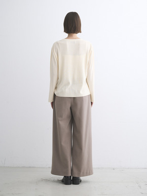 Mousse soft knit long T sweater 詳細画像