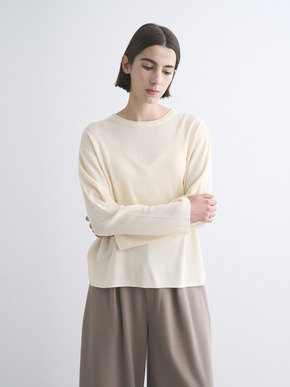 Mousse soft knit long T sweater 詳細画像