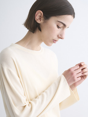 Mousse soft knit long T sweater 詳細画像