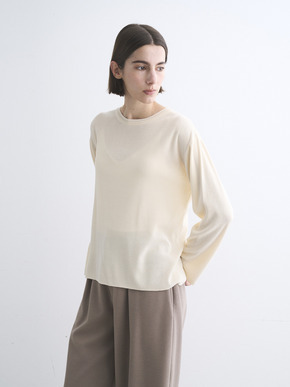 Mousse soft knit long T sweater 詳細画像